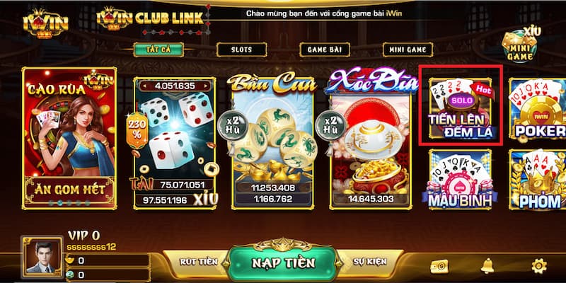 Cách chơi Game bài tại iwin